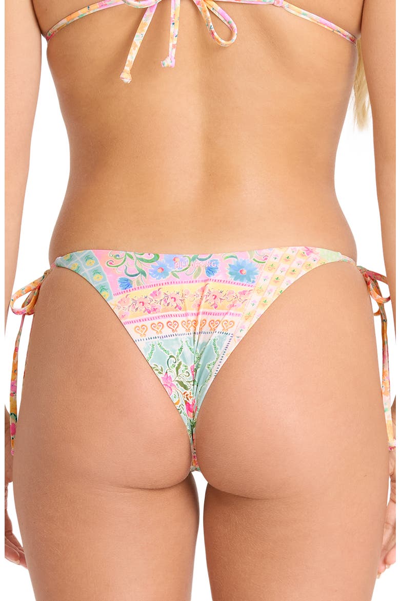 Love Crush Reversible Side Tie Bikini Bottoms, Alternate, color, WHITE MULTI