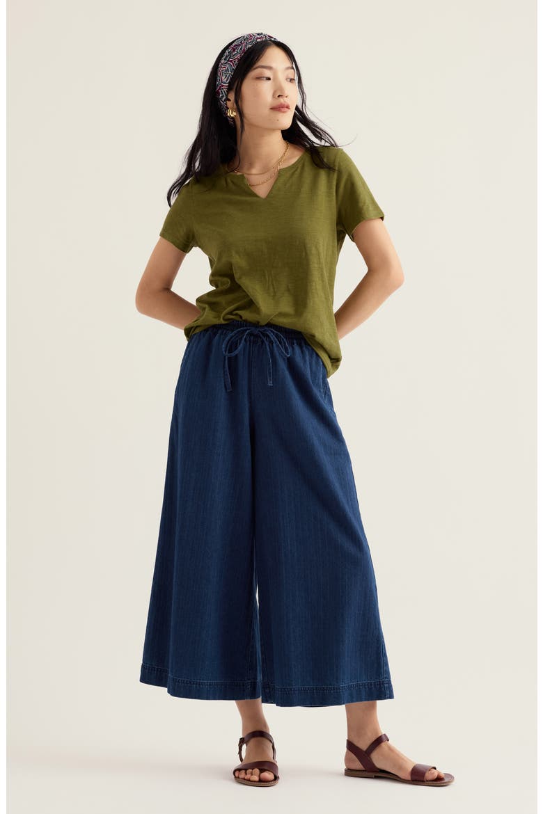Kellow V-Neck Organic Cotton T-Shirt, Alternate, color, CREEK