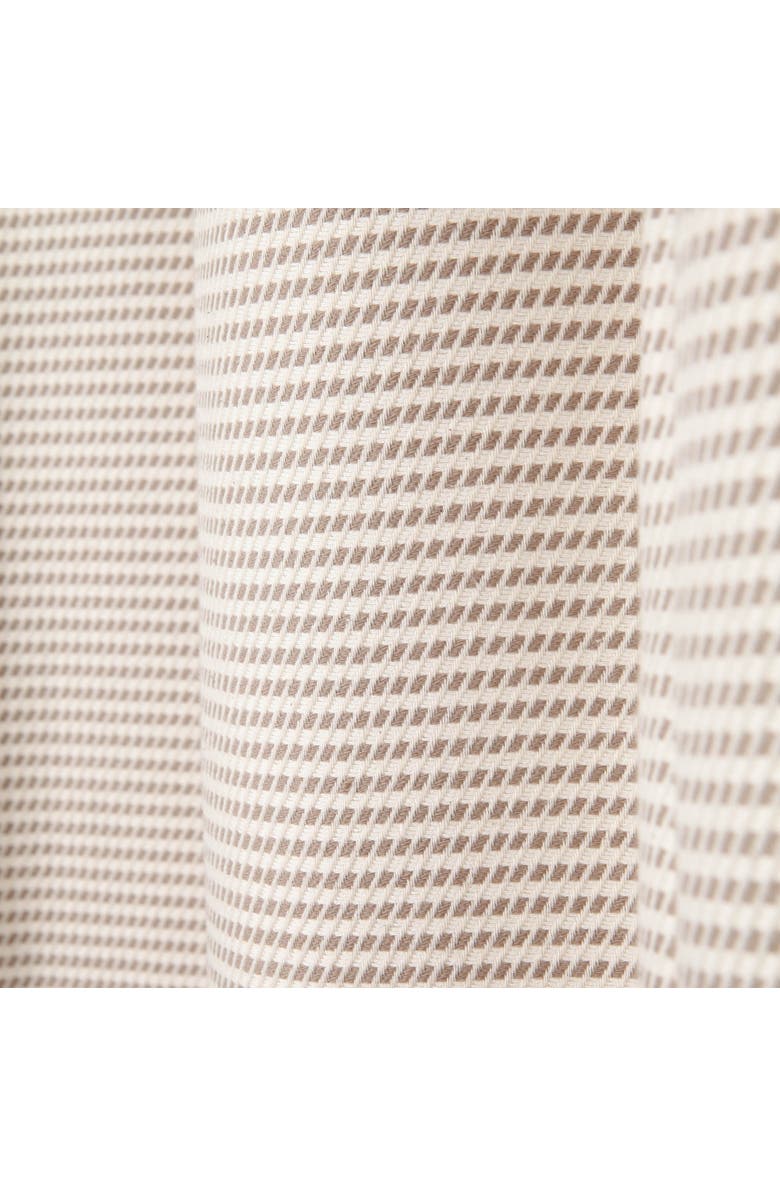 Olive & Linen Pixel Shower Curtain, Alternate, color, Beige