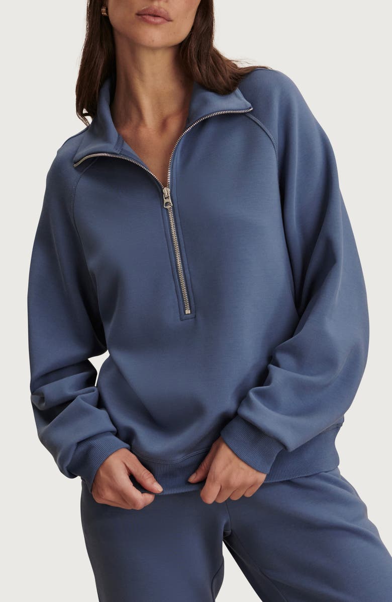 Varley Selene Half Zip Sweatshirt, Main, color, Bijou Blue