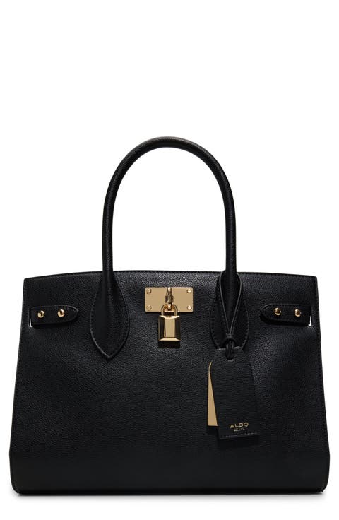 Jackie Faux Leather Tote