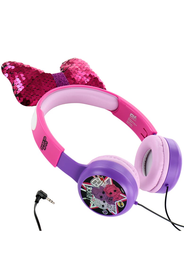 L.O.L. Surprise! Kid-Safe Diva Headphones, Main, color, Pink