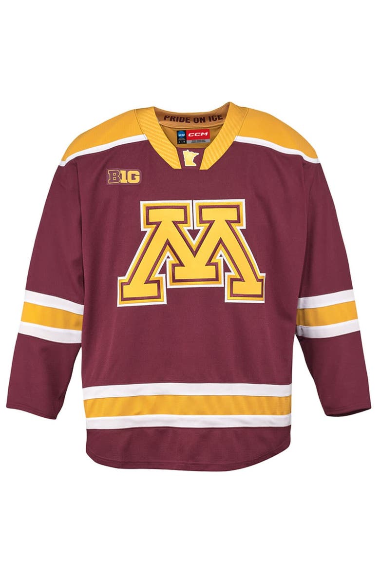 CCM Men's CCM Maroon Minnesota Golden Gophers Home Replica Hockey Jersey, Alternate, color, Maroon