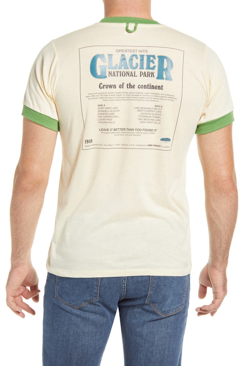 Glacier's Greatest Hits Graphic Tee, Alternate, color, WHITE/ GREY