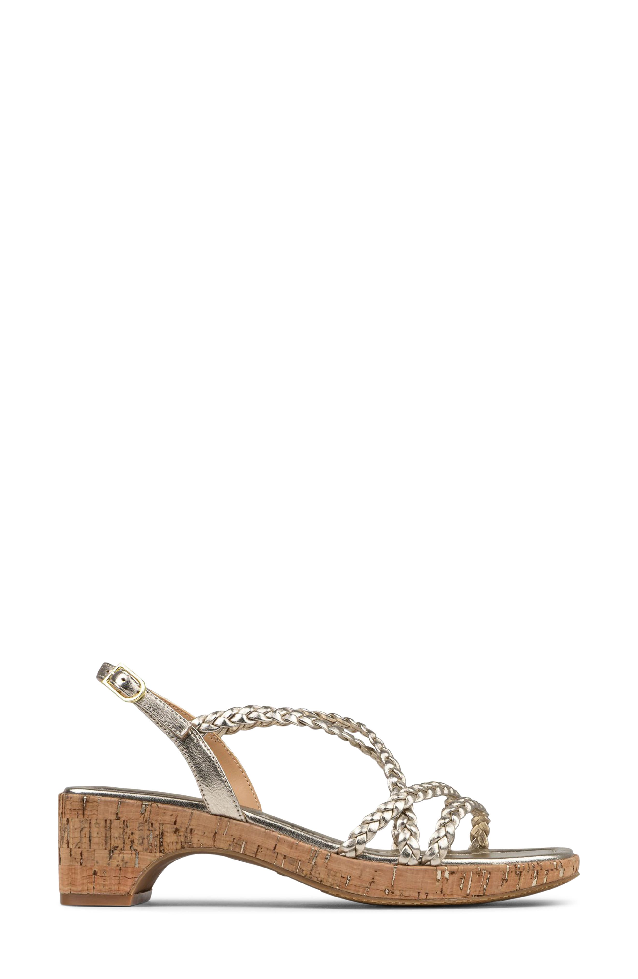 Rosalie Slingback Sandal, Alternate, color, PLATINUM