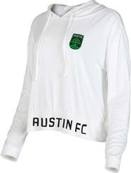 CONCEPTS SPORT Women's Concepts Sport White Austin FC Accord Hoodie Long Sleeve Top