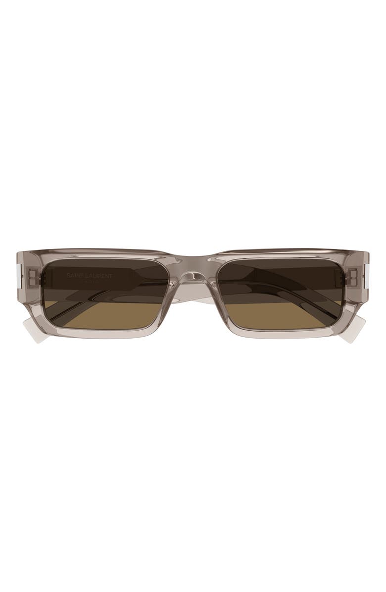 Saint Laurent 54mm Rectangular Sunglasses, Main, color, 