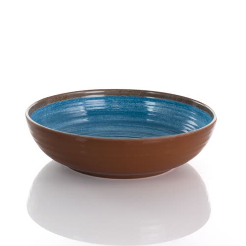 Elama Rippled Tides 12 Piece Lightweight Melamine Dinnerware Set In Multi