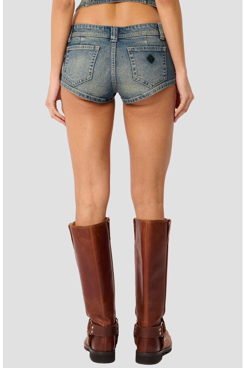 Denim Mini Shorts, Alternate, color, ZAHLI