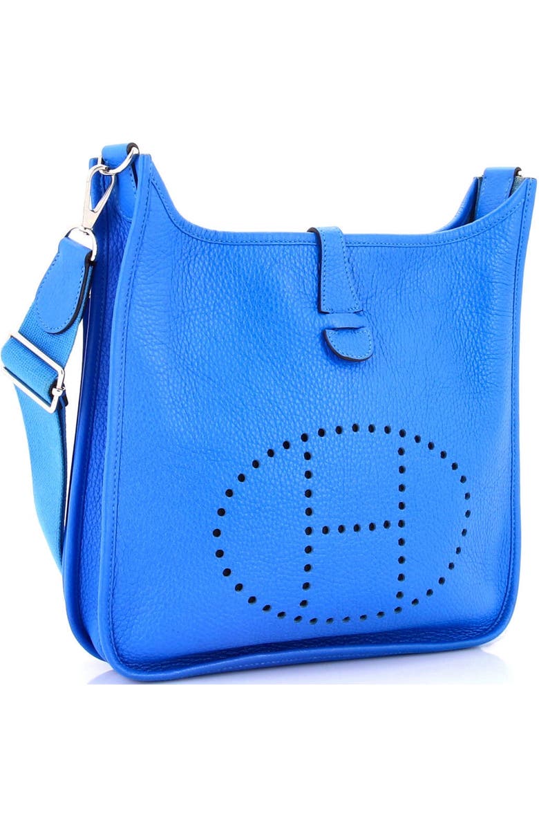 Pre-Owned Hermes Evelyne Bag Gen III Clemence PM, Alternate, color, Bleu Hydra