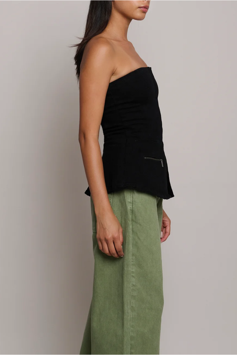 Luna Peplum Top, Alternate, color, William St.