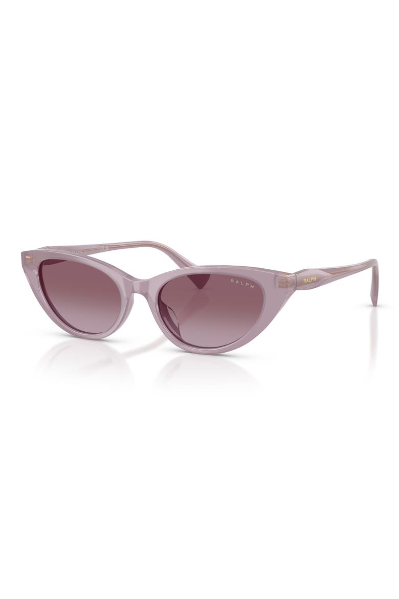 53mm Gradient Cat Eye Sunglasses, Alternate, color, SHINY PURPLE / GRADIENT VIOLET