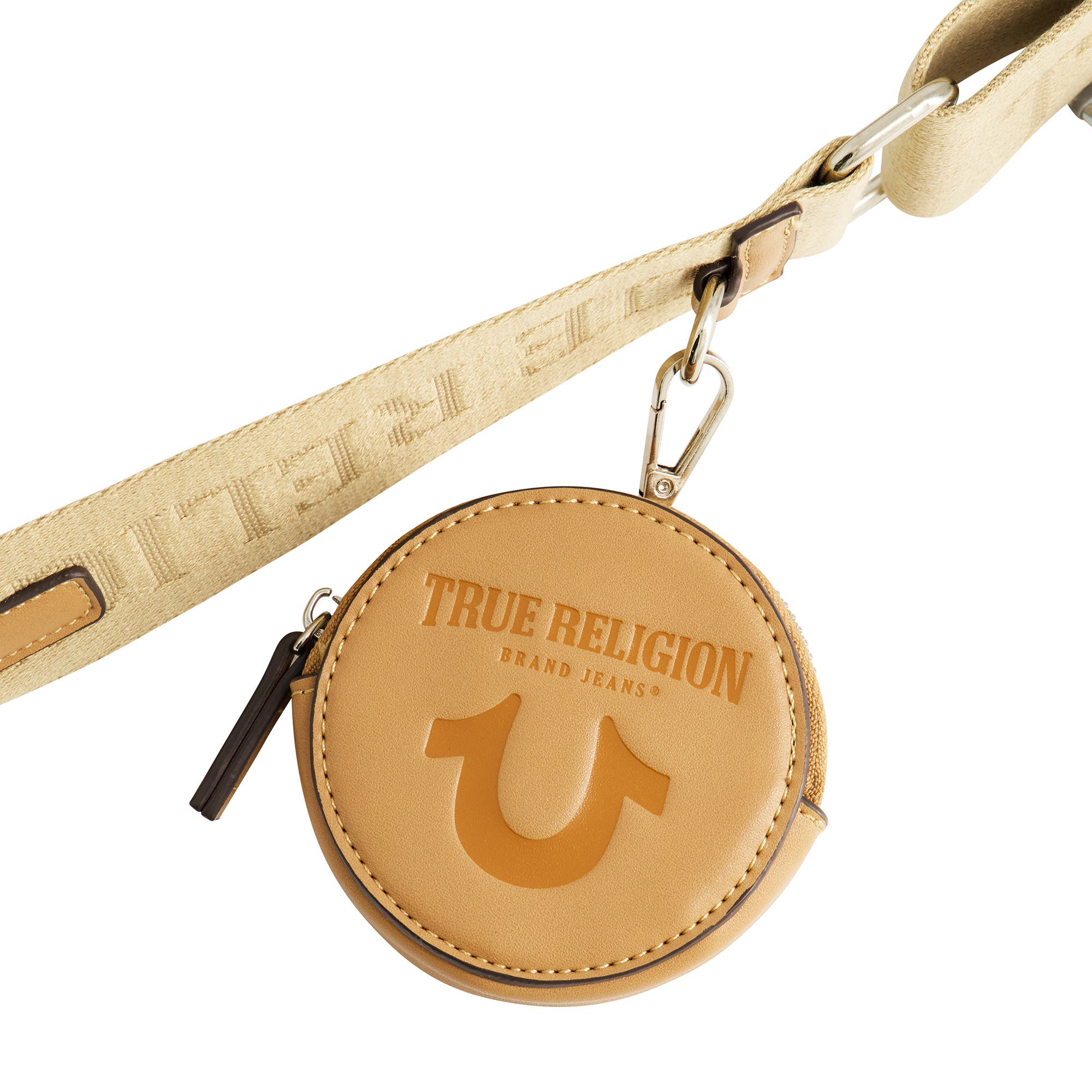 True Religion Quilted Denim Horseshoe Flap Crossbody, Alternate, color, 