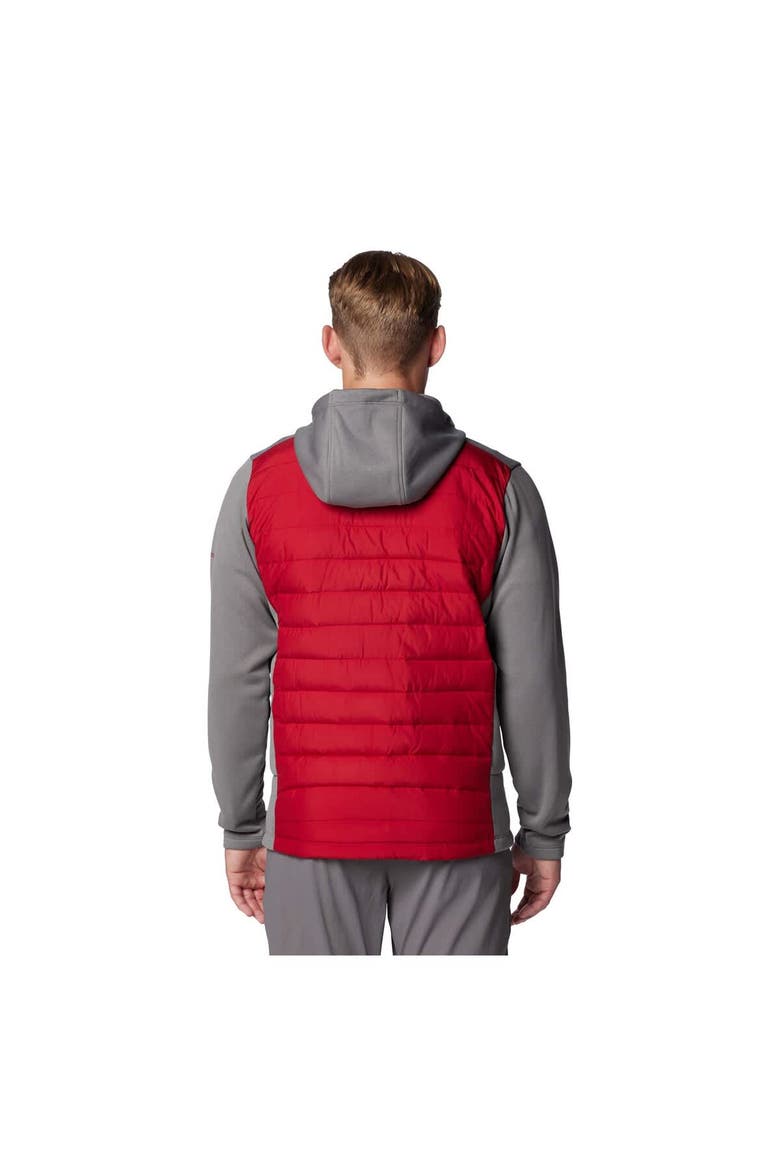 Men's Columbia  Gray/Crimson Alabama Crimson Tide Out-Shield Hybrid Full-Zip Hoodie Jacket, Alternate, color, Gray