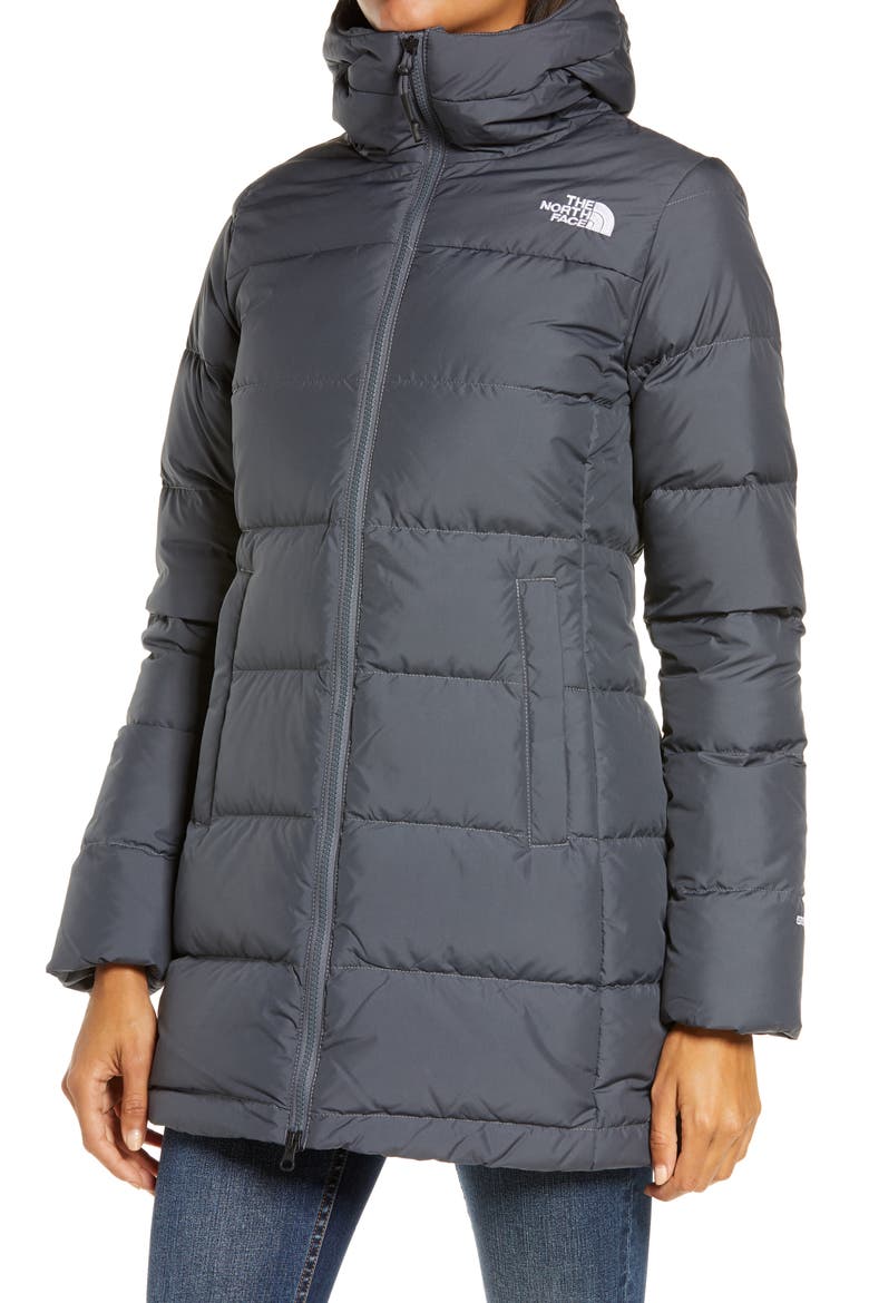 Gotham 550 Fill Power Down Hooded Parka, Alternate, color, VANADIS GREY