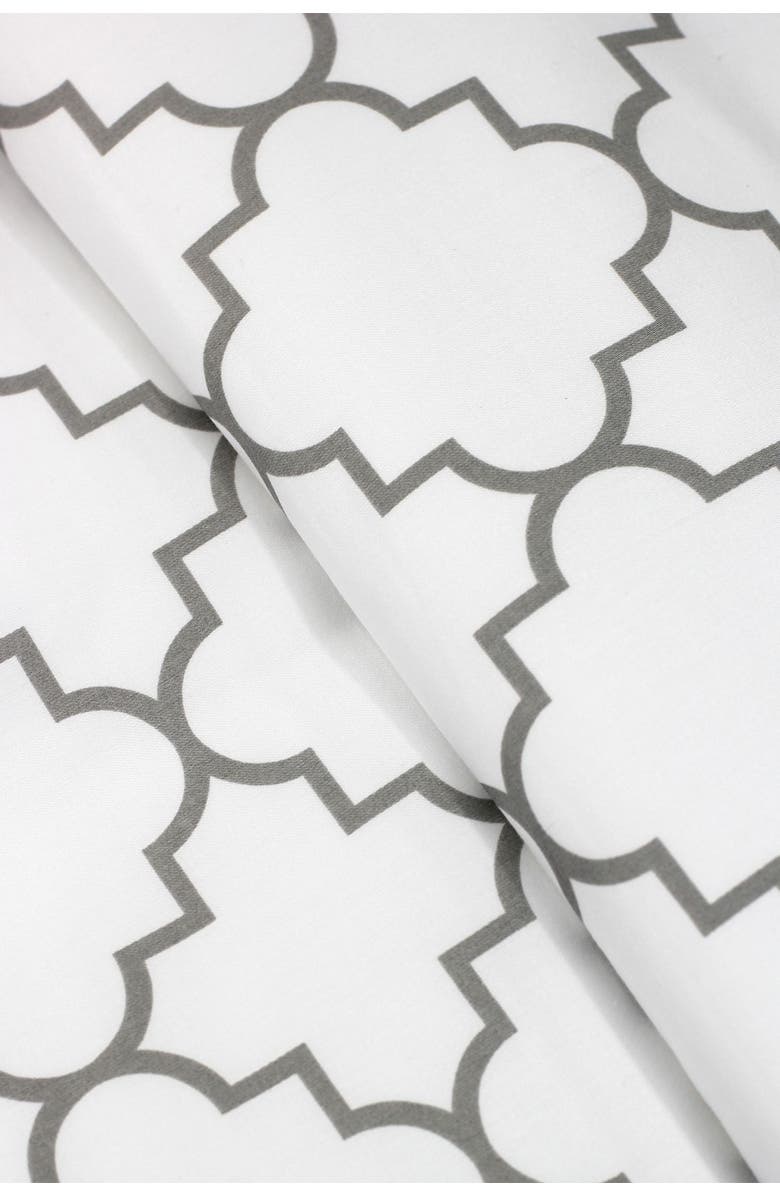 MELANGE HOME 400TC Lattice 3-Piece Sheet Set - Twin, Alternate, color, Grey