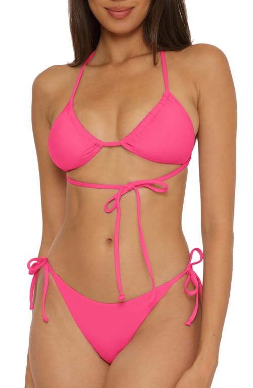 BECCA BECCA COLOR CODE WRAPAROUND TRIANGLE BIKINI TOP 