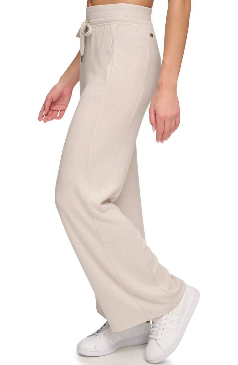 Andrew Marc Sport Hacci Wide Leg Drawstring Pants, Alternate, color, Twine