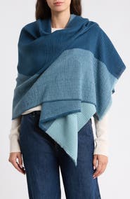 Vince Camuto Colorblock Pleated Scarf