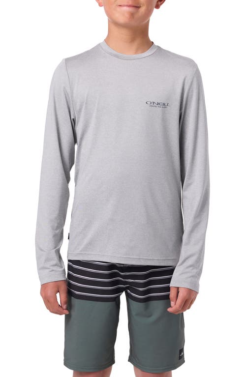 O'neill Kids' Trvlr Stacked Long Sleeve Performance T-shirt In Gray