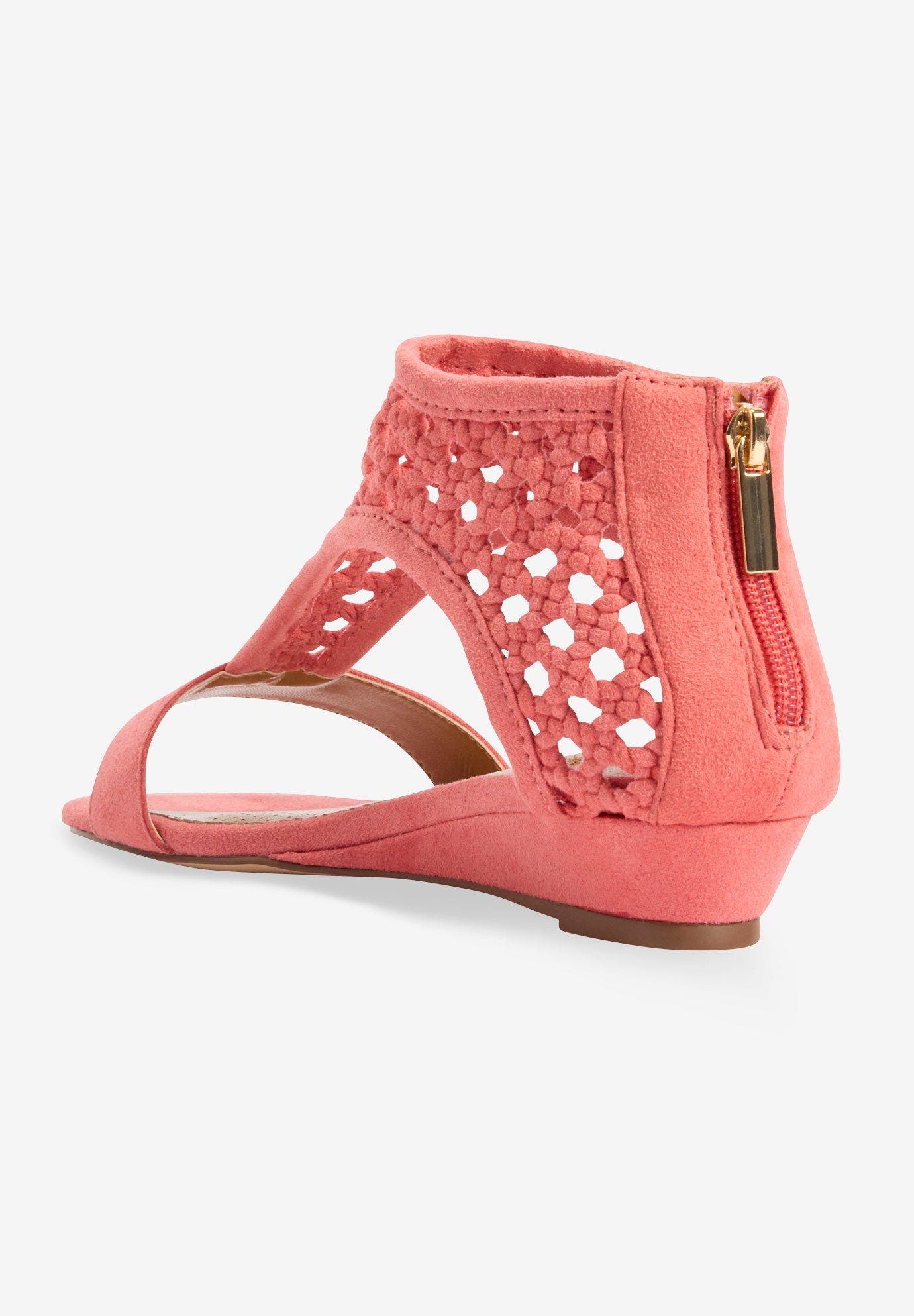 The Harper Sandal, Alternate, color, TEA ROSE