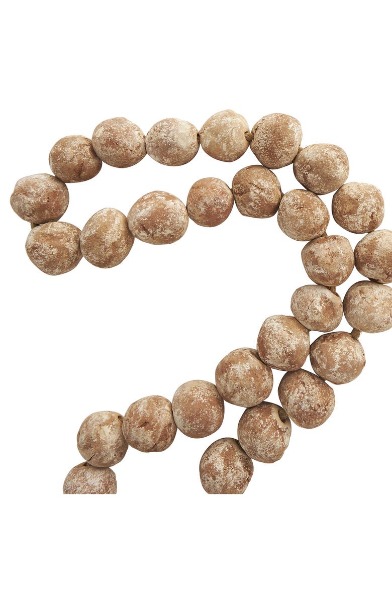 WILLOW ROW Ceramic & Tassel Garland, Alternate, color, Brown