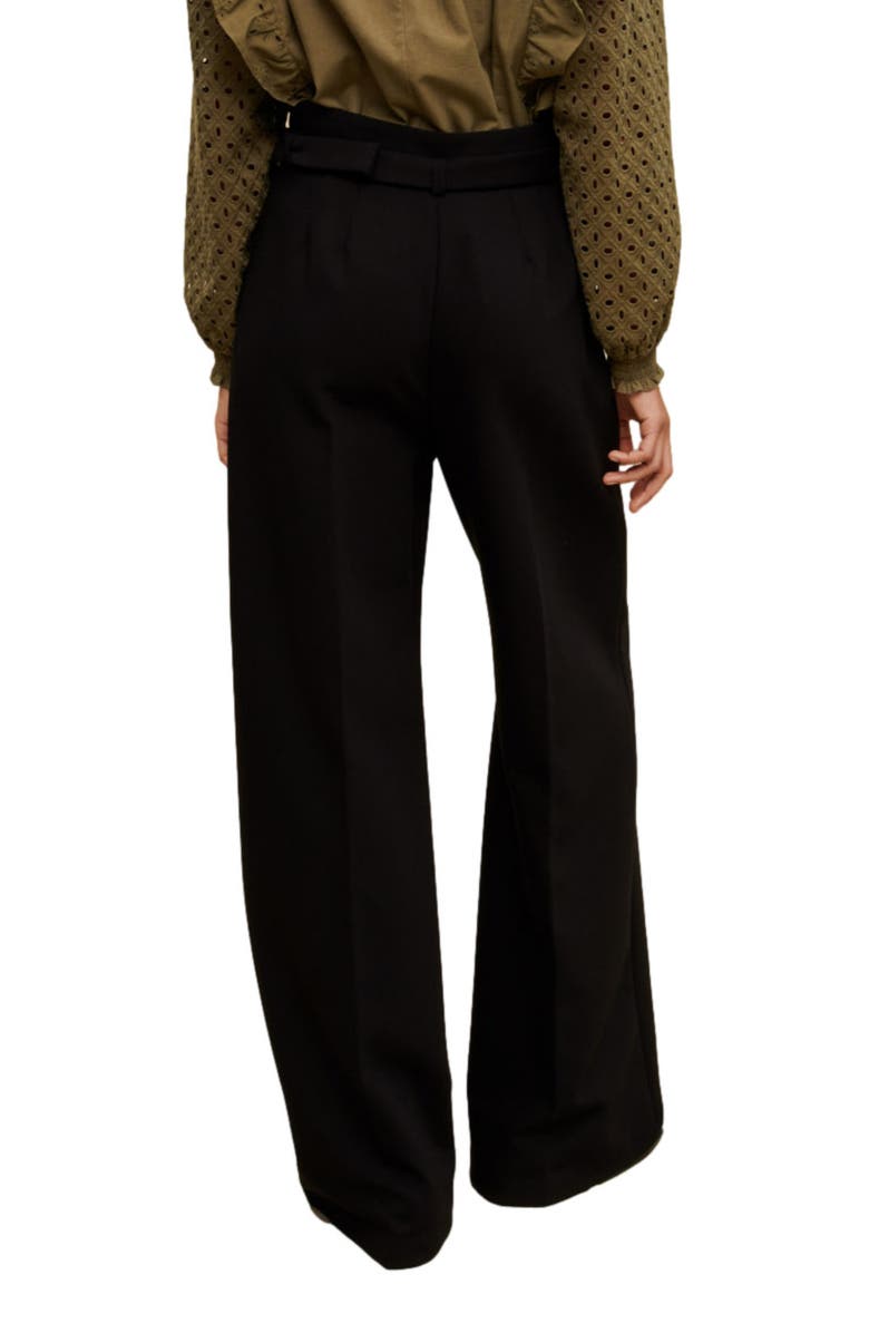 maje Parc Wide Leg Pants, Alternate, color,