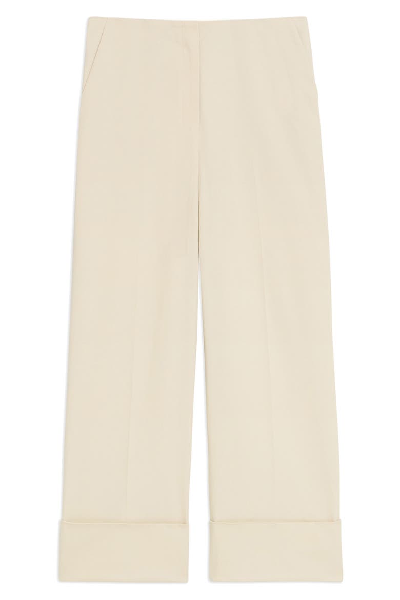Patton Wide Cuff Stretch Cotton Crop Pants, Alternate, color, SAND