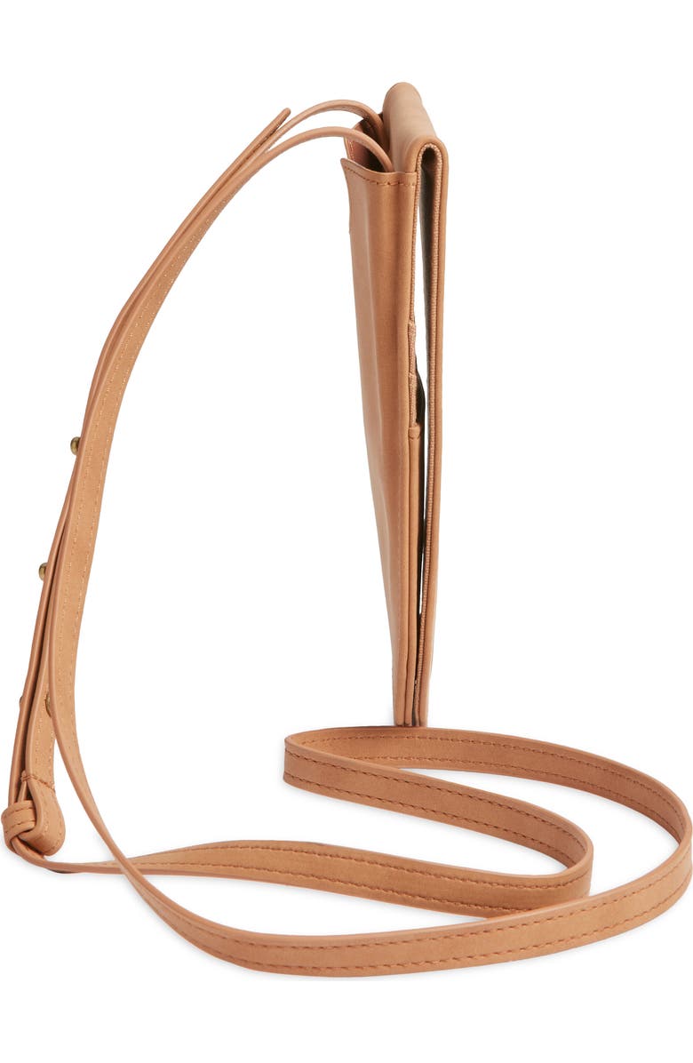 Rip Curl Premium Surf Faux Leather Wallet Crossbody, Alternate, color, Natural