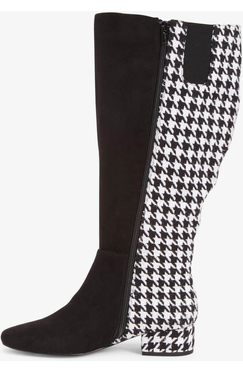 Comfortview The Emerald Tall Wide Calf Boot, Alternate, color, Houndstooth