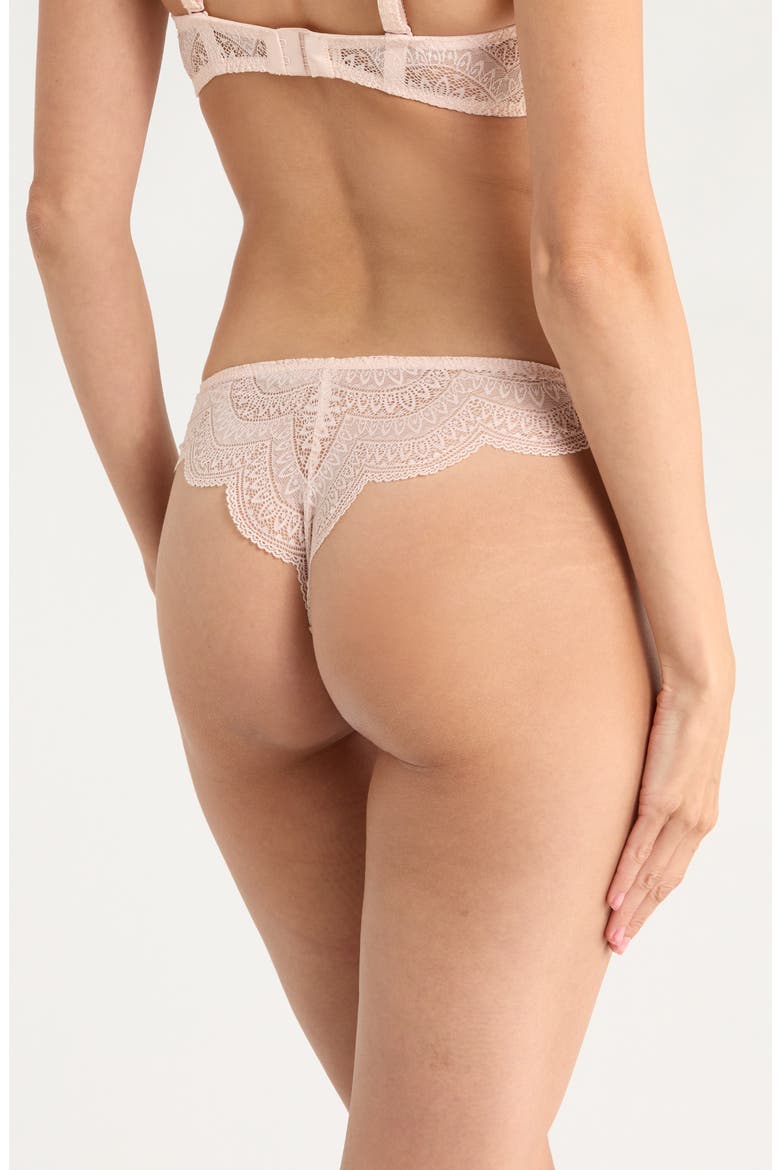 Karma Lace Tanga, Alternate, color, PETAL POWDER