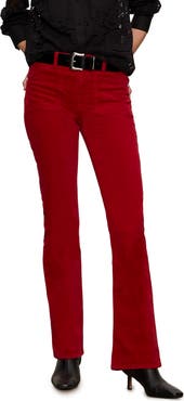 Sanctuary High Waist Bootcut Velveteen Pants