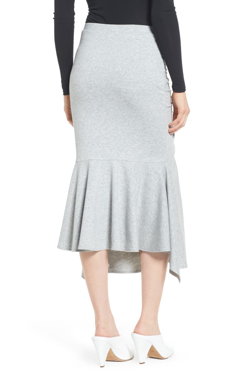 Chelsea28 Ruched Fluted Midi Skirt, Alternate, color,