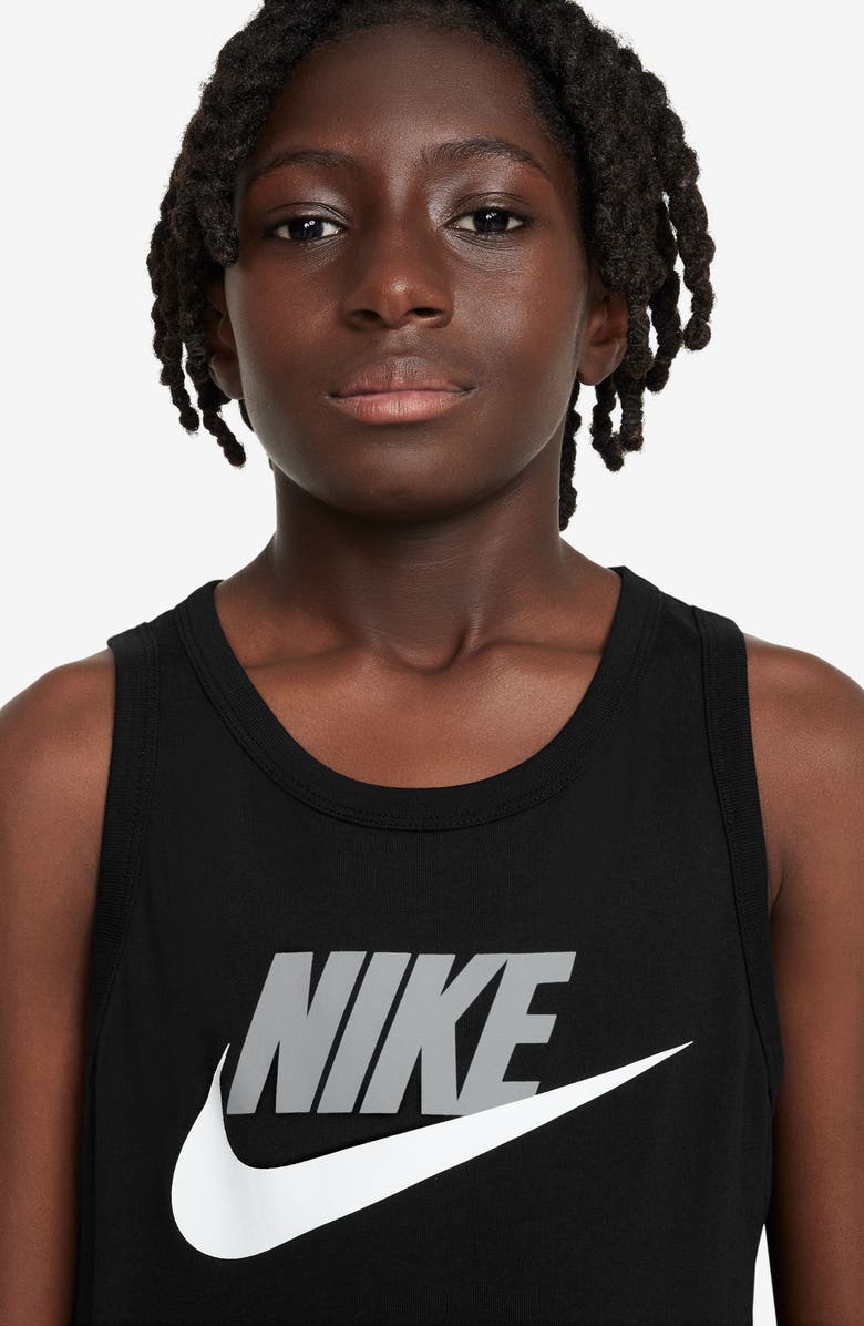 Nike Kids' Sportswear Cotton Tank, Alternate, color, 010 Black
