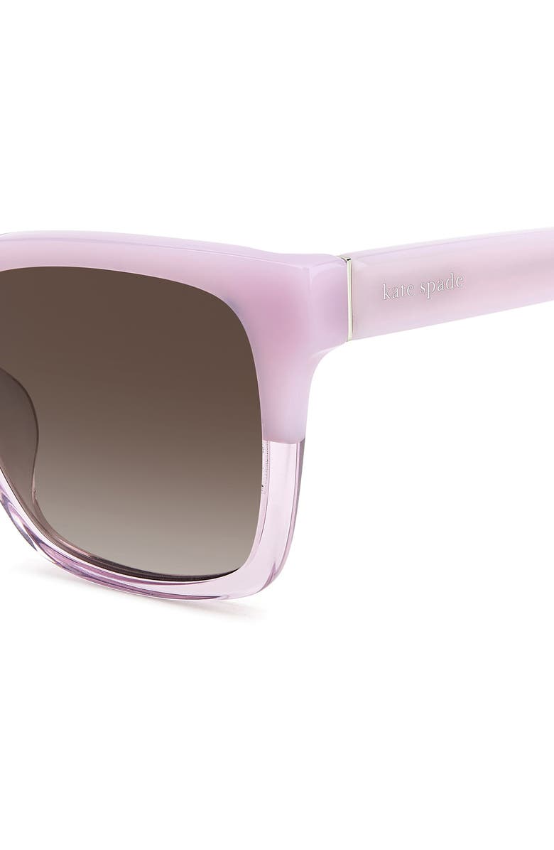 Kate Spade New York harlow 55mm square sunglasses, Alternate, color, Violet