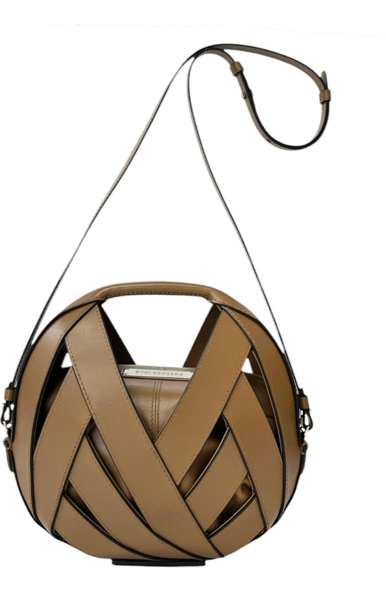 PERRIN PARIS Le Petit Panier Shoulder Bag, Main, color, Sepia