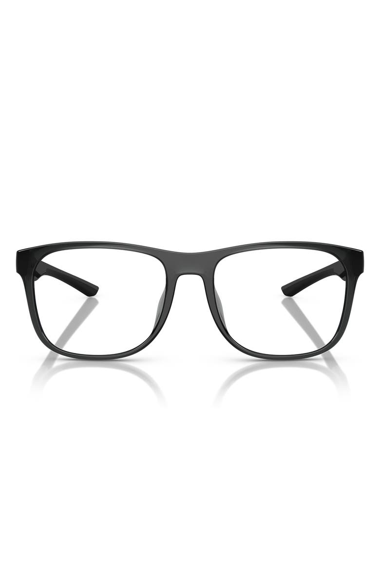 Scuderia Ferrari 56mm Square Optical Glasses, Main, color, Transparent Grey