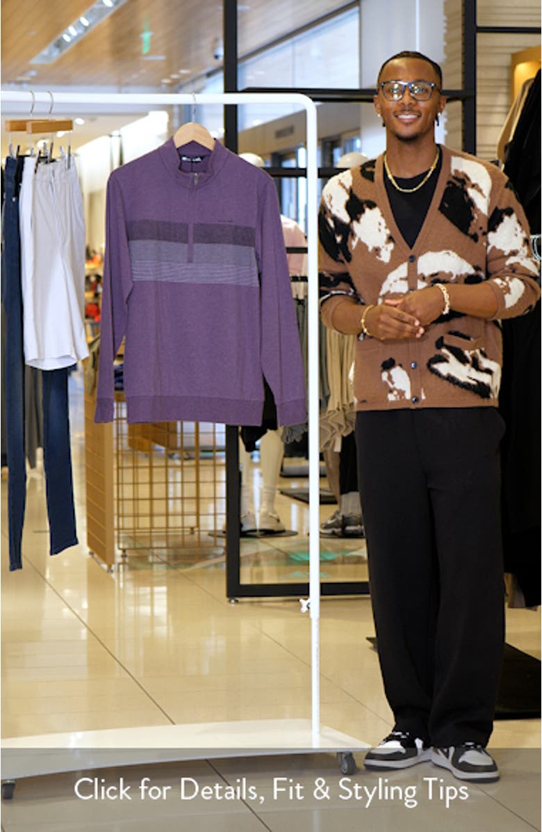 Pioneer Stretch Cotton Blend Half Zip Pullover, sales video thumbnail