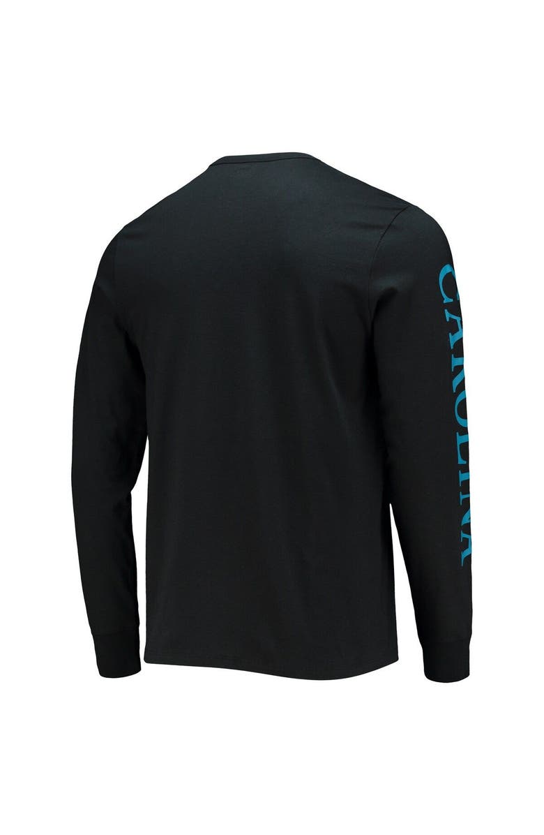 '47 Men's '47 Black Carolina Panthers Franklin Long Sleeve T-Shirt, Alternate, color, Black