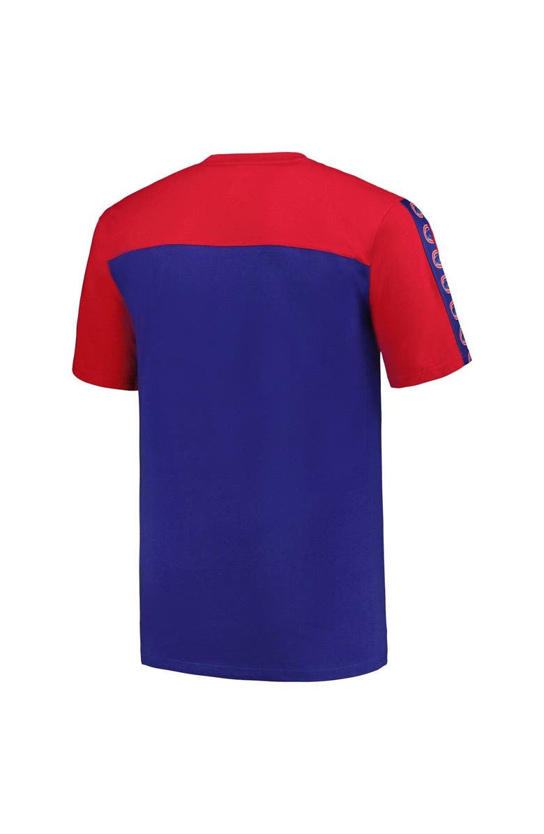 PROFILE Men's Profile Red/Royal Chicago Cubs Big & Tall Yoke Knit T-Shirt, Alternate, color, 