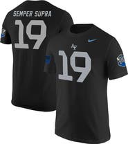 Nike Men's Nike #1 Black Air Force Falcons Space Force Rivalry Replica Jersey T-Shirt