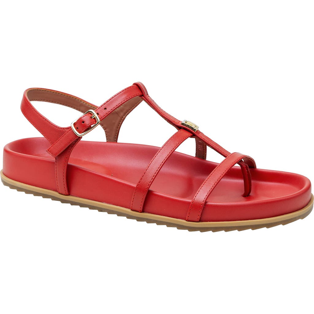 Linea Paolo Lilith Ankle Strap Sandal In Red