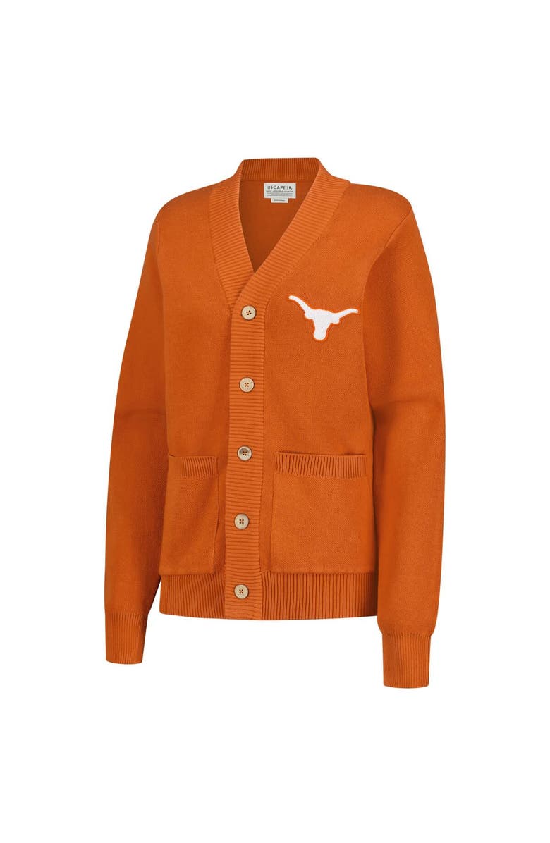 Uscape Apparel Unisex Uscape Apparel Texas Orange Texas Longhorns Chenille Patch Cardigan, Alternate, color, Burnt Orange