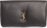 Saint Laurent Large Calypso Leather Continental Wallet