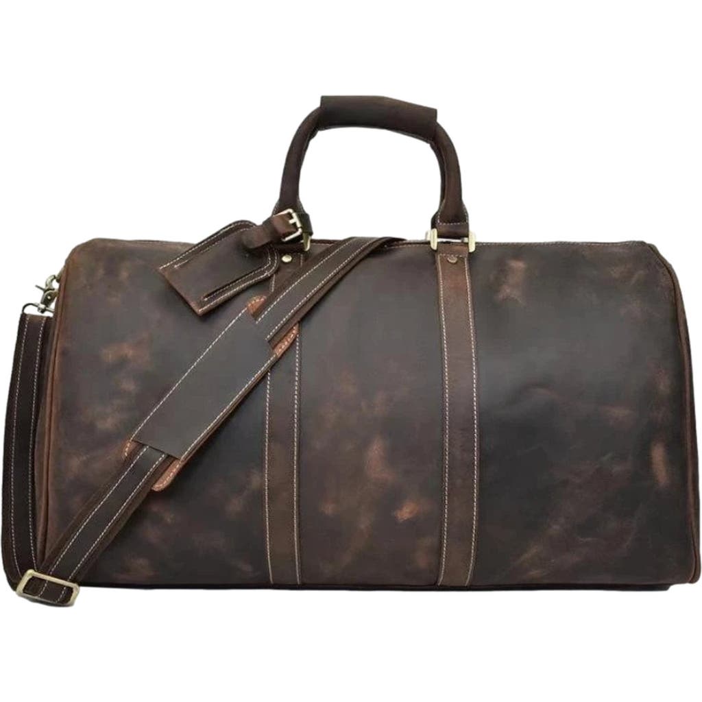 STEEL HORSE LEATHER The Bjarke Weekender | Handcrafted Leather Duffle Bag in Dark Brown  product