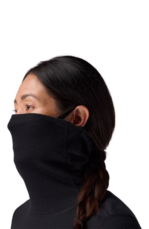 Backcountry Cedars Rws Merino Mid-wt Baselayer Funnel Neck Top In Black