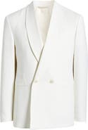 Jack Victor Ellis Double Breasted Ivory Super 120s Wool Dinner Jacket