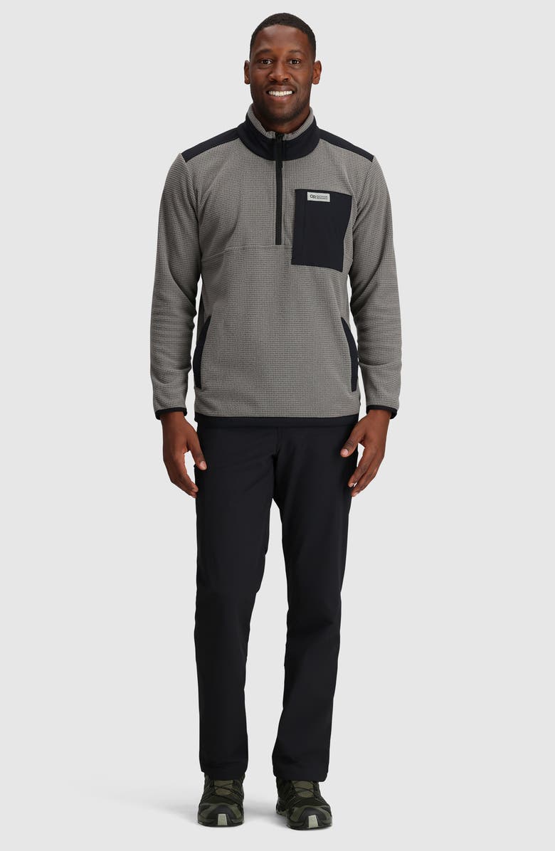 Outdoor Research Trail Mix Colorblock Quarter Zip Pullover, Alternate, color, 