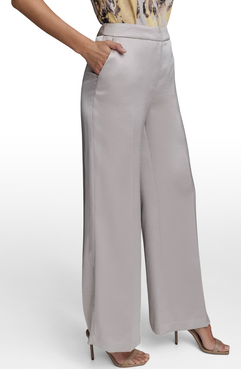 Donna Karan New York Satin Wide Leg Pants, Alternate, color,