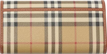 Burberry Halton Check Continental Wallet | Nordstrom